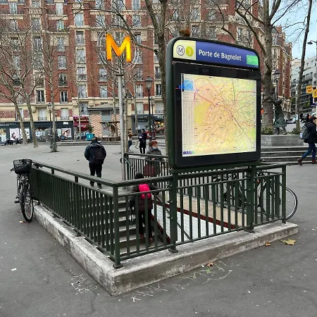 Avec Terrasse Agréable, Métro Paris20 Appartamento Parigi